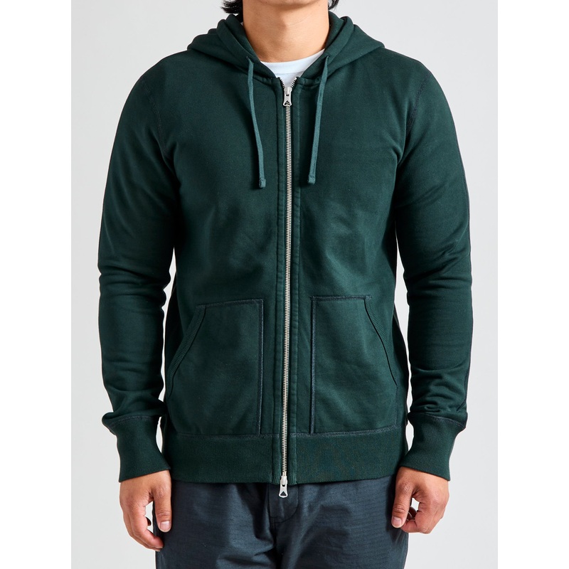 Zip Hoodie in Petrol