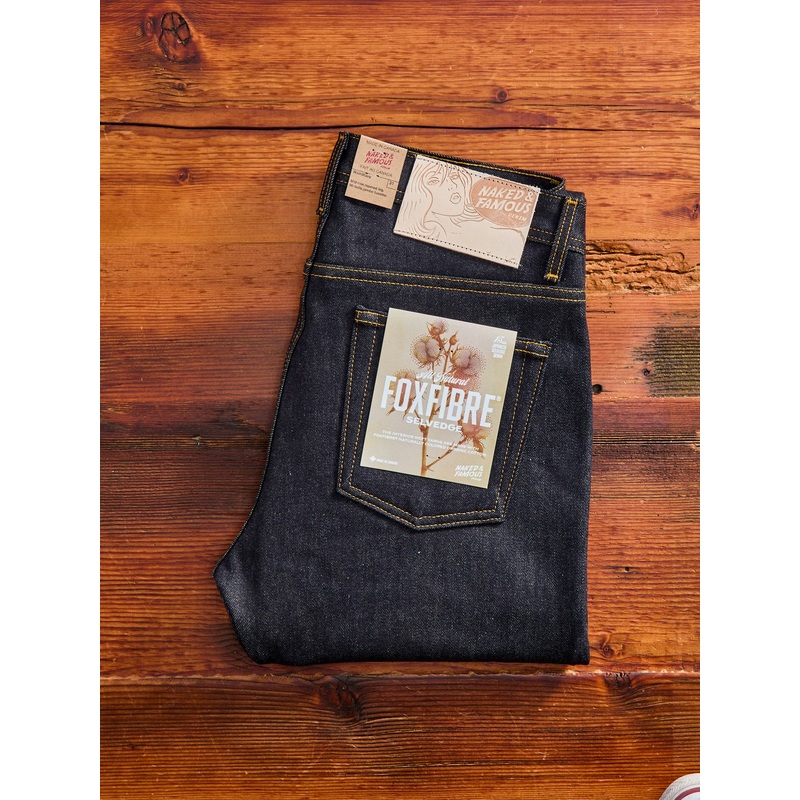“All Natural Foxfibre” 15oz Selvedge Denim – Weird Guy Fit