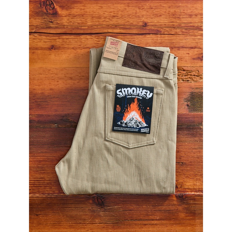 “Smokey Cotton Slub” 16oz Selvedge Denim – True Guy Fit