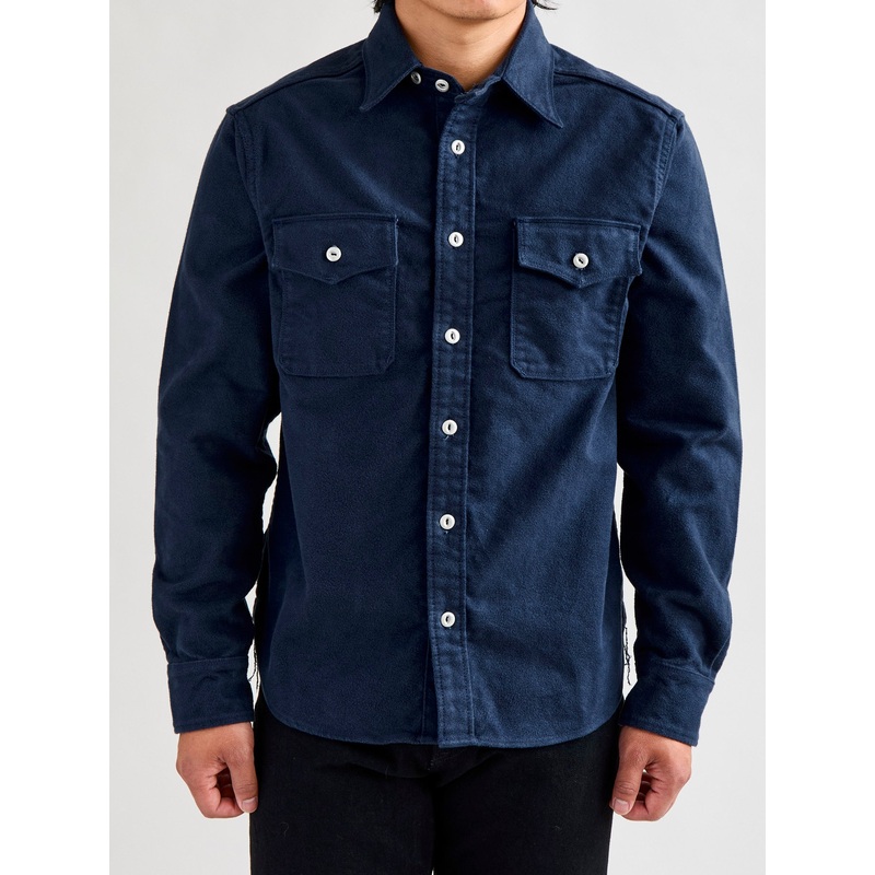 Scout Shirt in Navy Moleskin