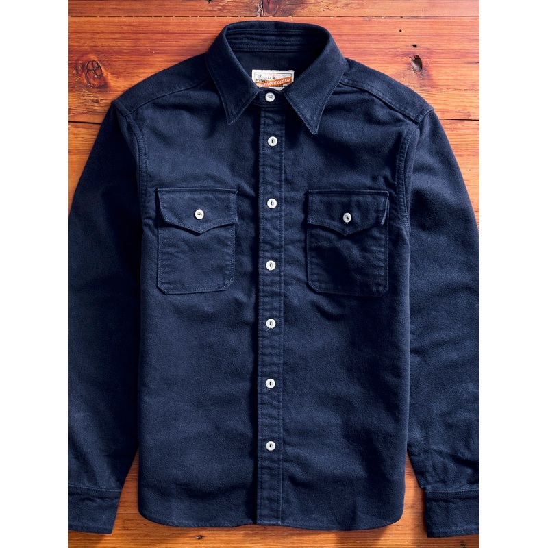 Scout Shirt in Navy Moleskin