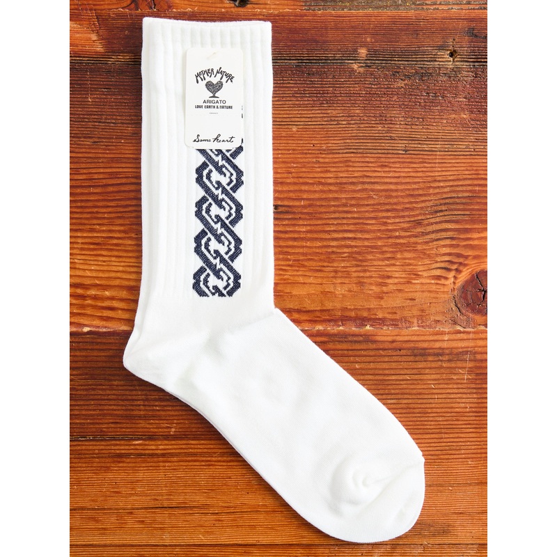 “Yoshiwara Tsunagi” Socks in White