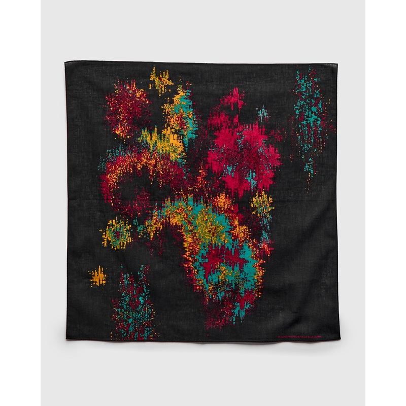 “Tsujigahana” Bandanna in Black