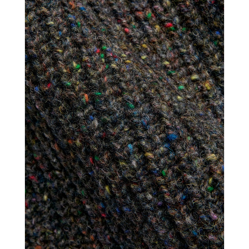 “Loose Ends” Wool Knit Cardigan in Astro