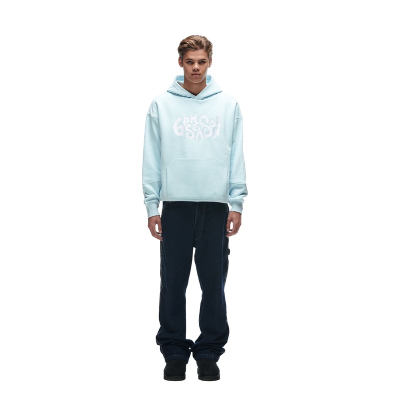 DOUBLE HOODIE ICE BLUE