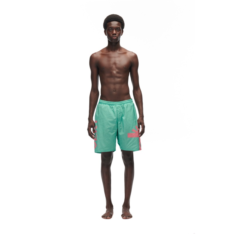 LOGO BATHING SHORTS GREEN