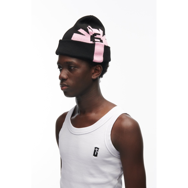 LOGO BEANIE BLACK