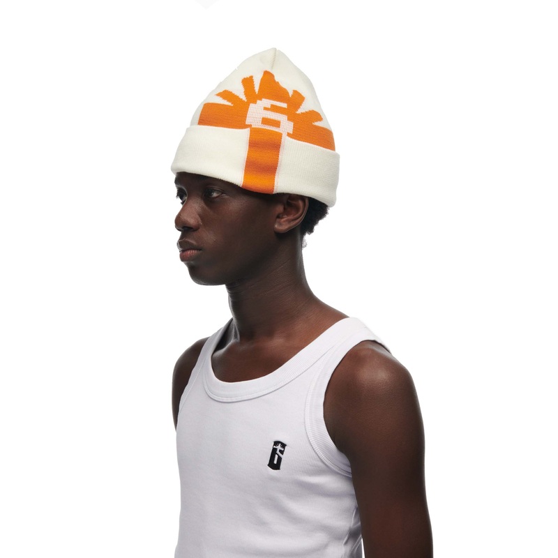 LOGO BEANIE CREAM