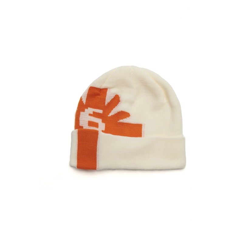LOGO BEANIE CREAM
