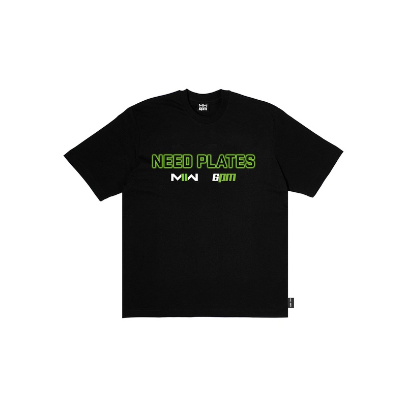 NEED PLATES T-SHIRT BLACK