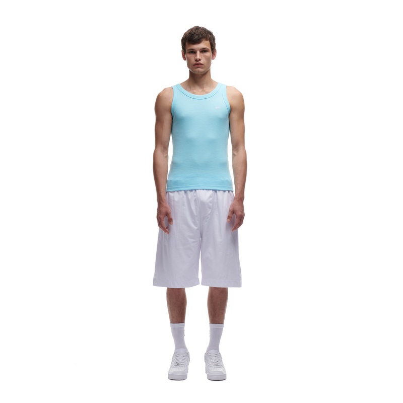 WAFFLE KNIT TANK TOP BABY BLUE