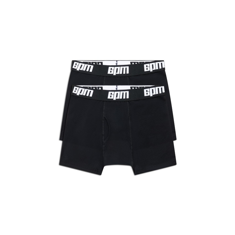 BOXER SHORTS BLACK (2-PACK)