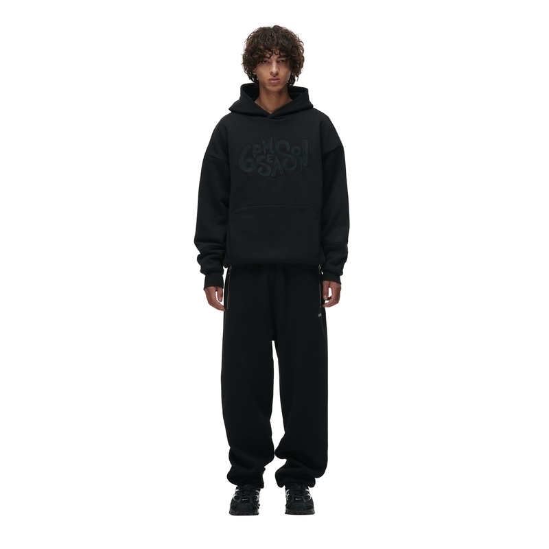 DOUBLE LAYER PLAY HOODIE BLACK