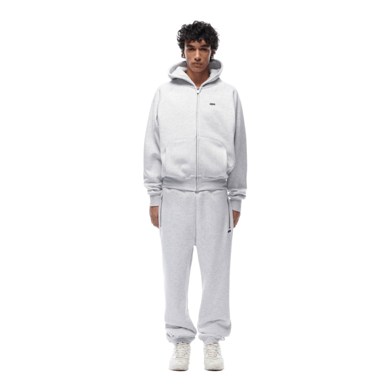 ZIP HOODIE LIGHT GREY
