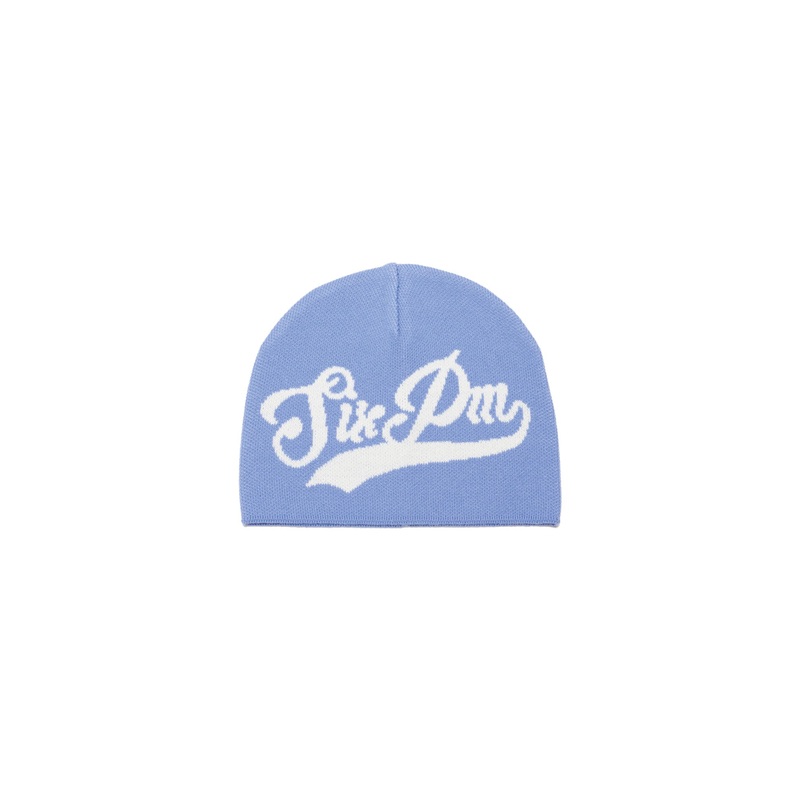 SCRIPT LOGO BEANIE PERSIAN BLUE