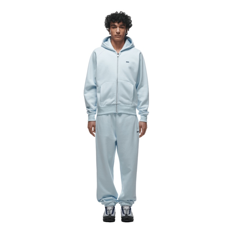 ZIP HOODIE ICE BLUE