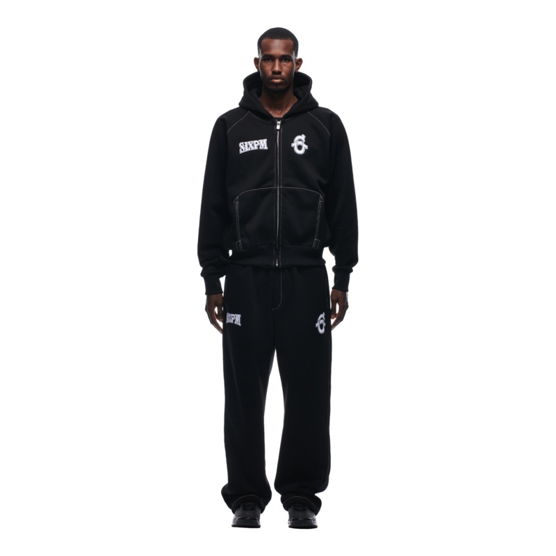 ICONS ZIP HOODIE BLACK