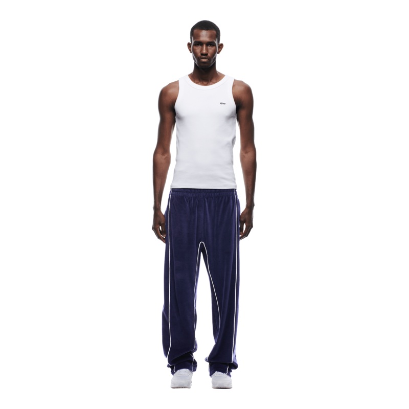 VELOURS TRACK PANT ORBIT BLUE
