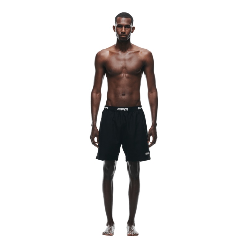 BOXER SWIM SHORTS BLACK