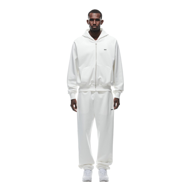 ZIP HOODIE COCONUT WHITE