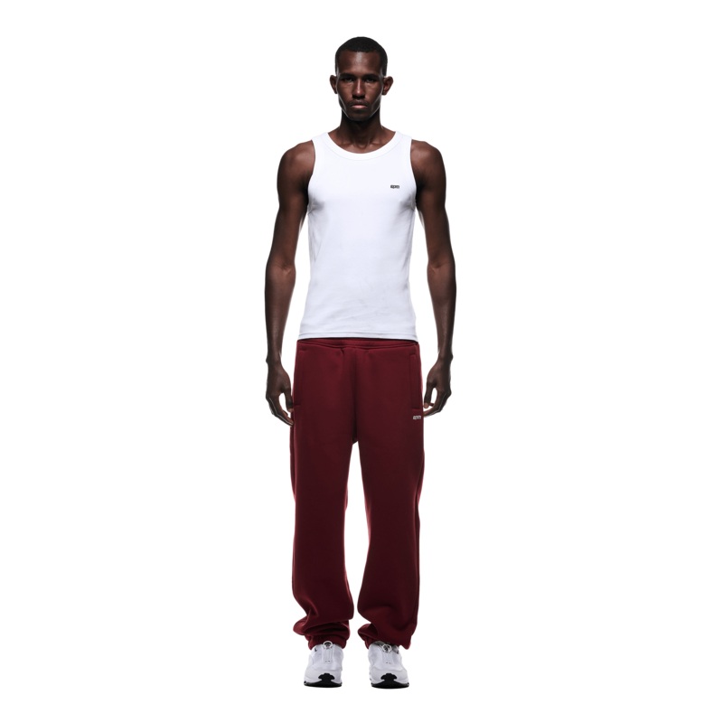 CUFF JOGGER WINE RED
