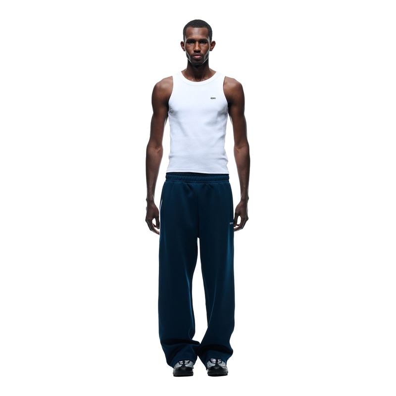 NEOPRENE TRACK PANTS NAVY