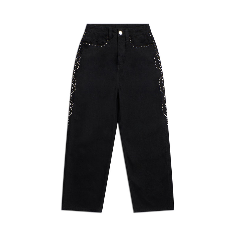 STUDS DENIM BLACK