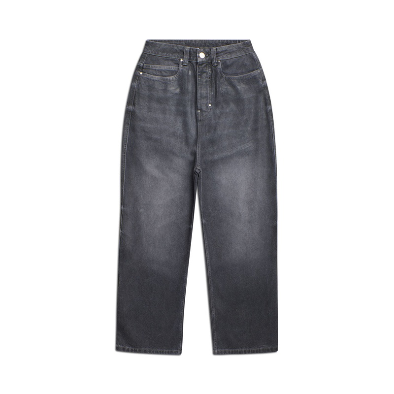 WAX COATED DENIM GREY