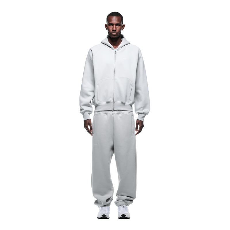 ZIP HOODIE SMOKE GREY