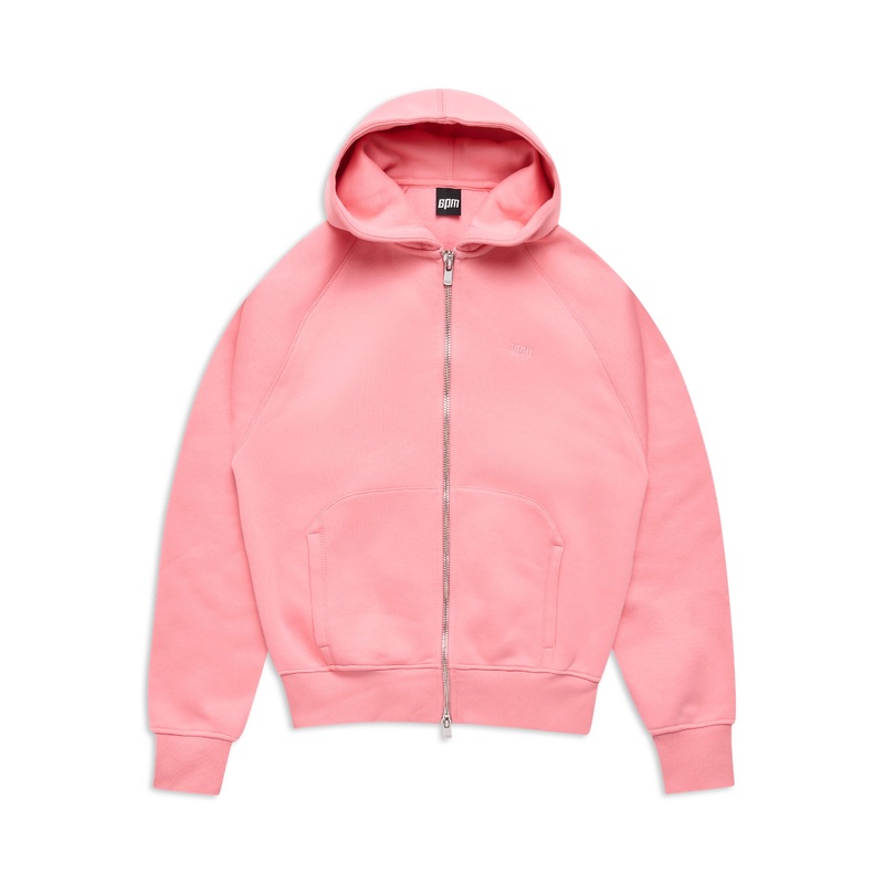 COVERLOCK ZIP HOODIE FLAMINGO PINK