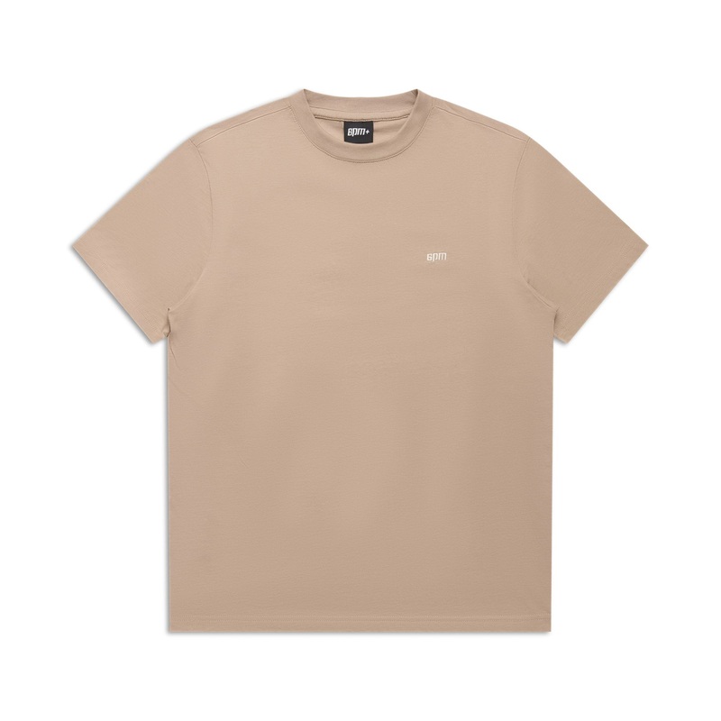 T-SHIRT REGULAR FIT MOCCA CREAM