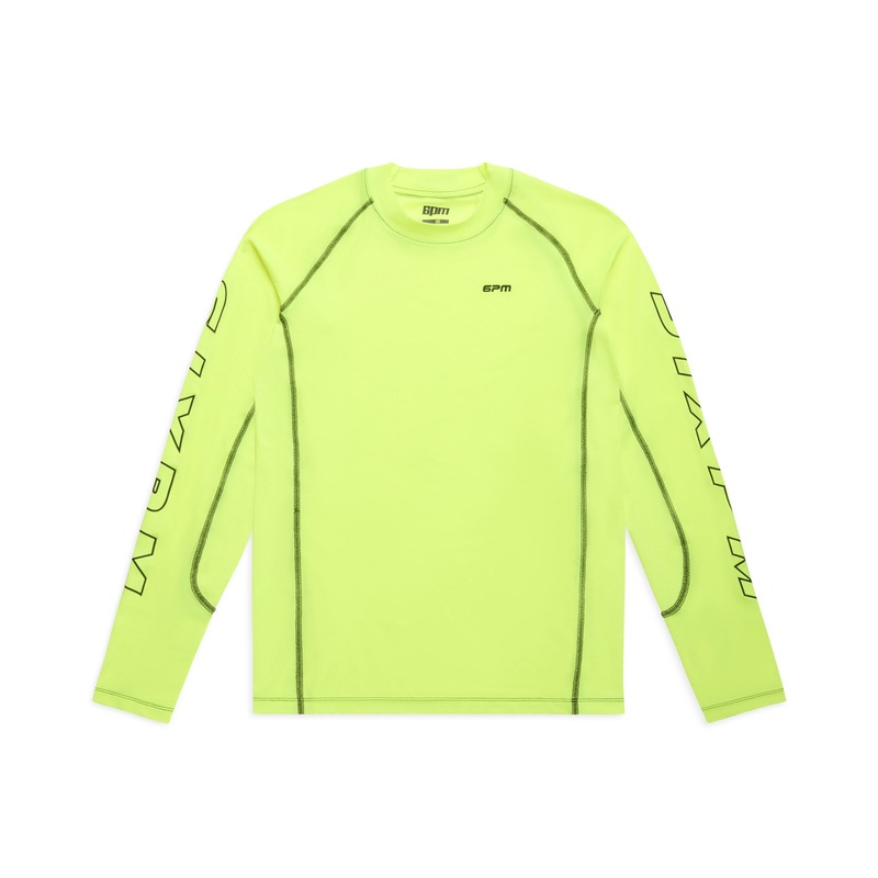 6PM SPORTS LONGSLEEVE NEON YELLOW