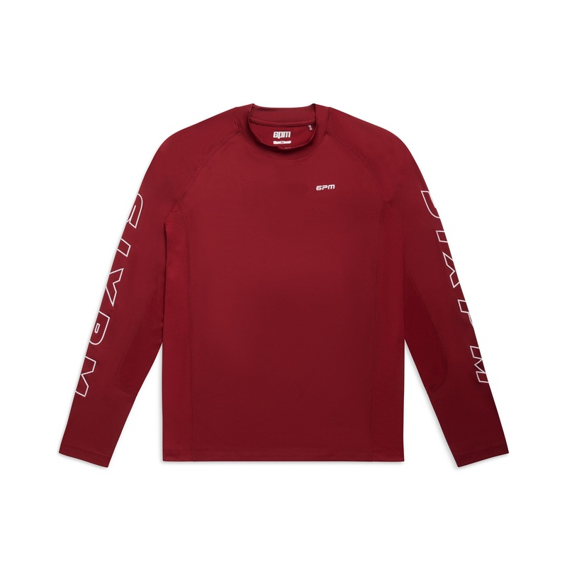 6PM SPORTS LONGSLEEVE WINE RED