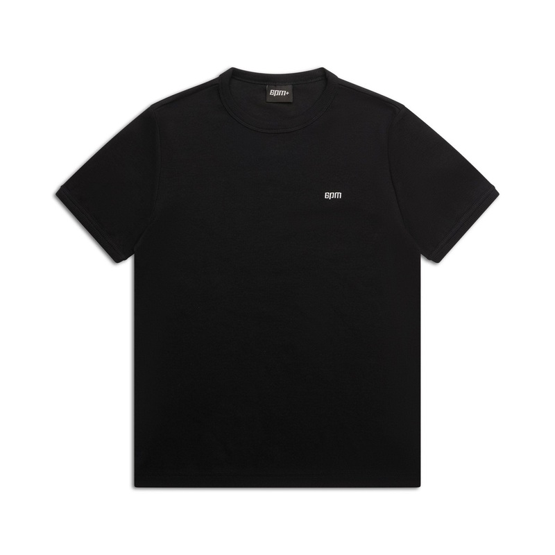 RIBBED SLIM FIT TEE BLACK