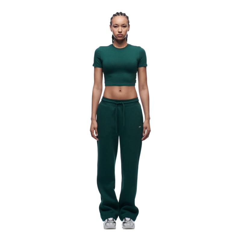 WMNS CROPPED T-SHIRT EVERGREEN