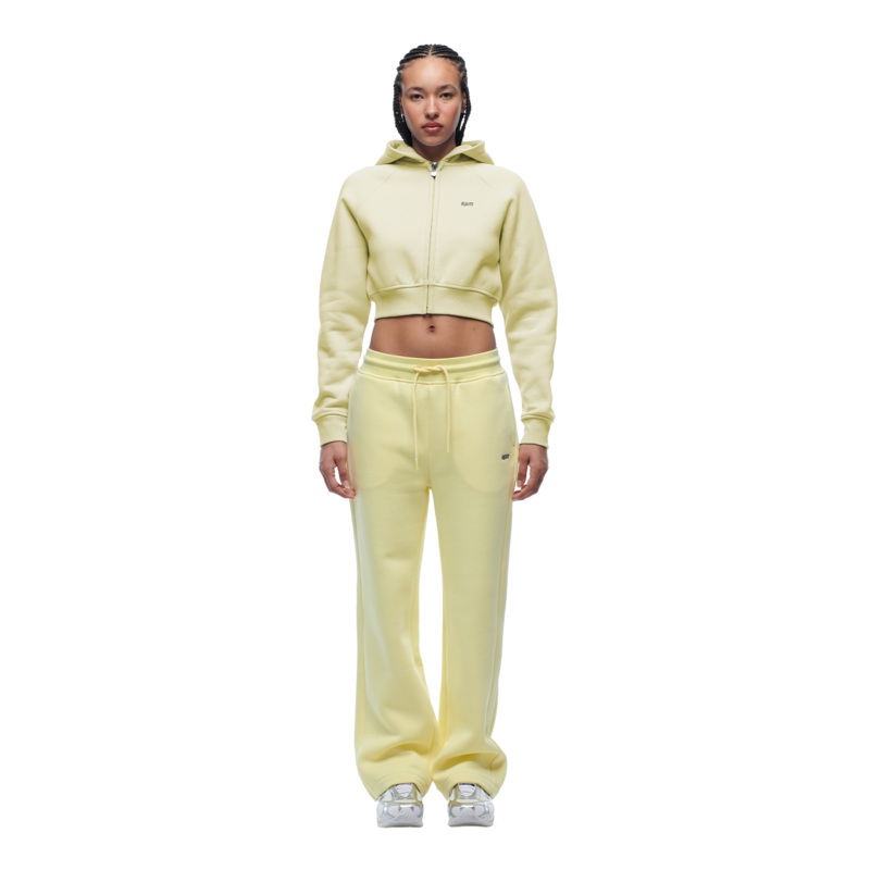 WMNS CROPPED ZIP HOODIE BUTTERCREAM