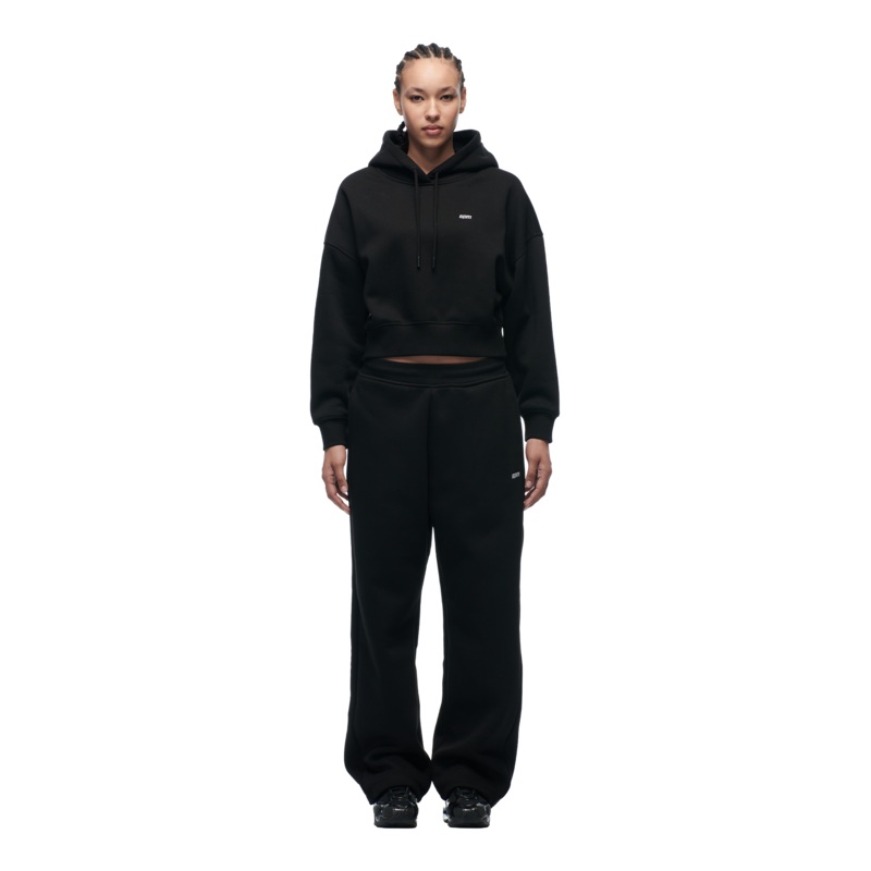 WMNS CROPPED HOODIE BLACK