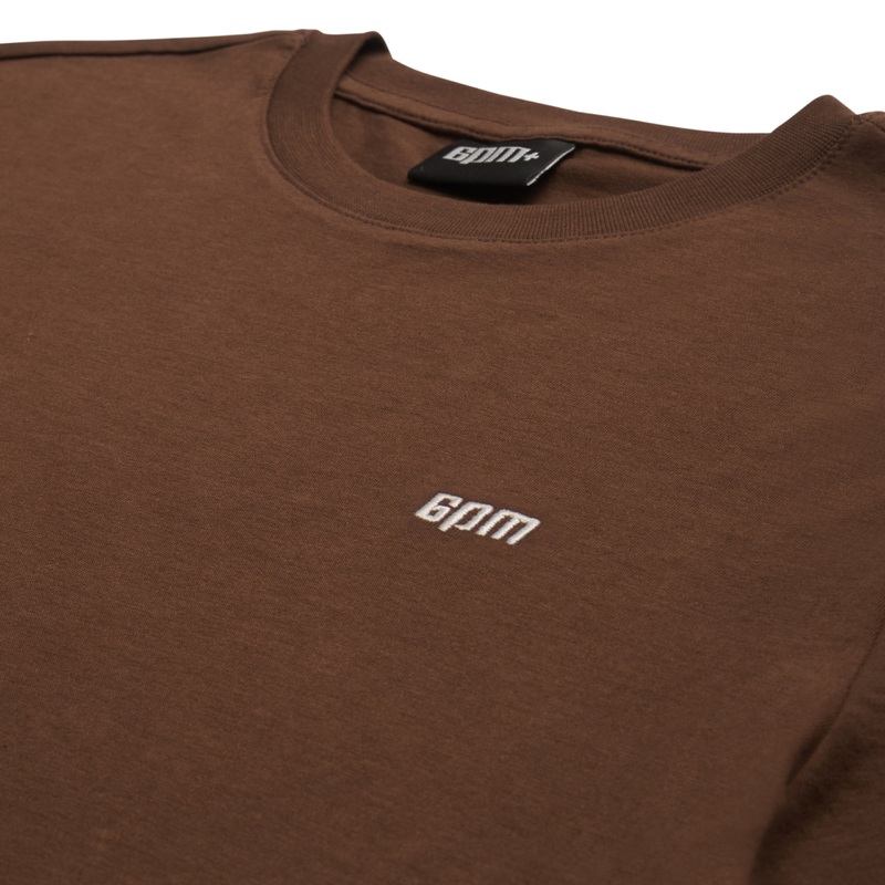 T-SHIRT REGULAR FIT CHOCOLATE BROWN